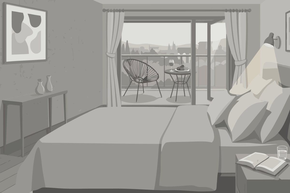 Apartamento con vistas al jardín